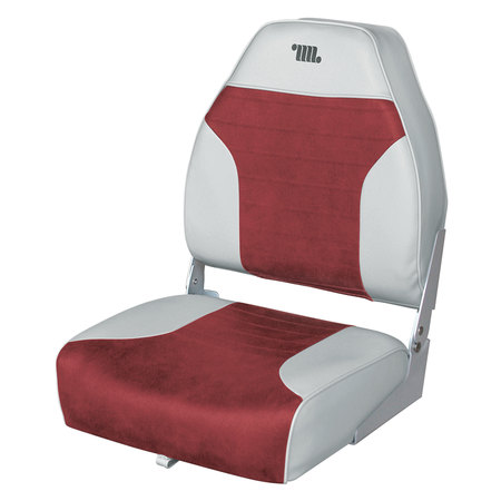WISE Wise 8WD588PLS-661 Plastic-Frame Seats - Grey/Red 8WD588PLS-661